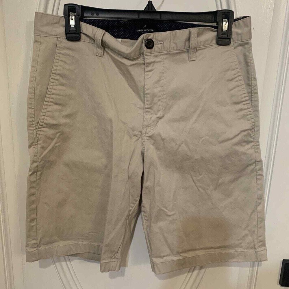 Daniel Hechter Men's Shorts size 32 Beige Khaki Chino Pocket Outdoor Hiking